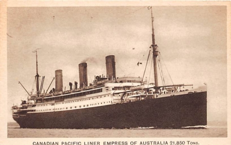 Canadian Pacific Liner, Empress of Australia
