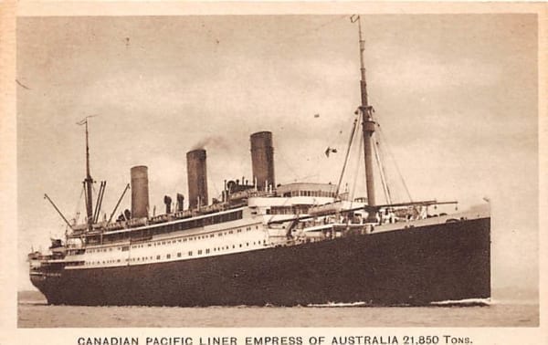Canadian Pacific Liner, Empress of Australia