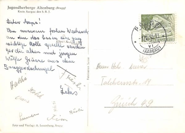 Brugg, Jugendherberge Altenburg