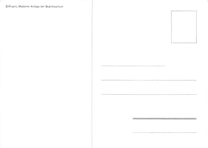 Zofingen, Moderne Anlage der Bezirksschule