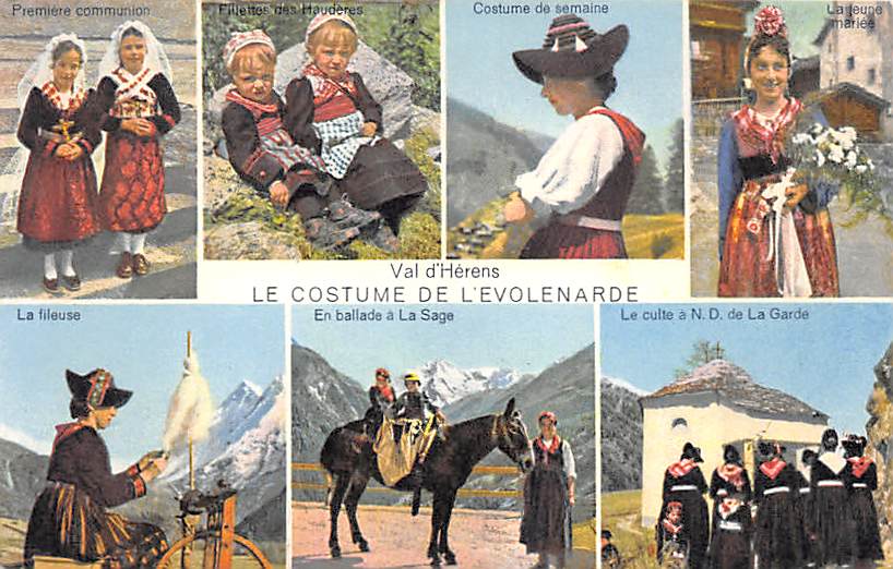 Evolene, Val d'Herens, Le costume de l'Evolenarde