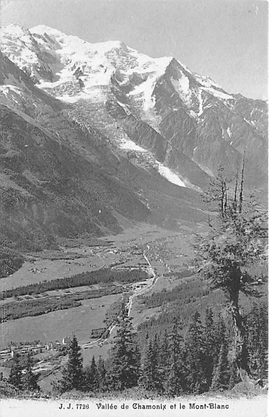 Chamonix, Vallee de Chamonix et le Mont Blanc