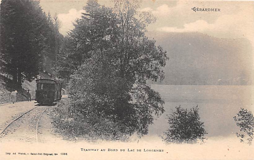 Gerardmer, Tramway au bord du lac de Longemer