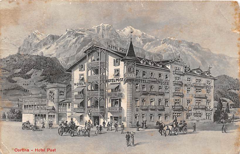 Cortina, Hotel Post, belebt
