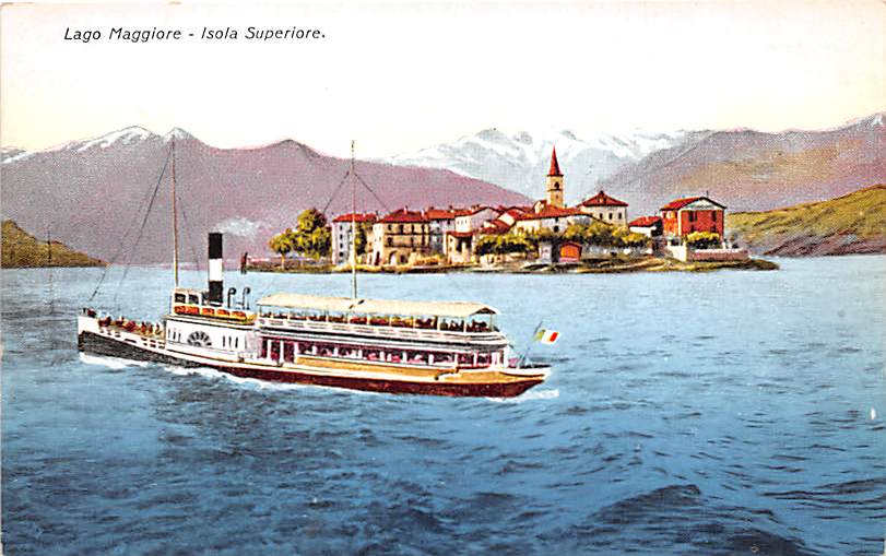 Isola Superiore, Lago Maggiore, Dampfschiff