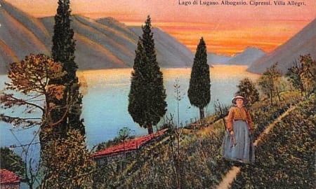 Albogasio, Cipressi, Villa Allegri, Lago di Lugano