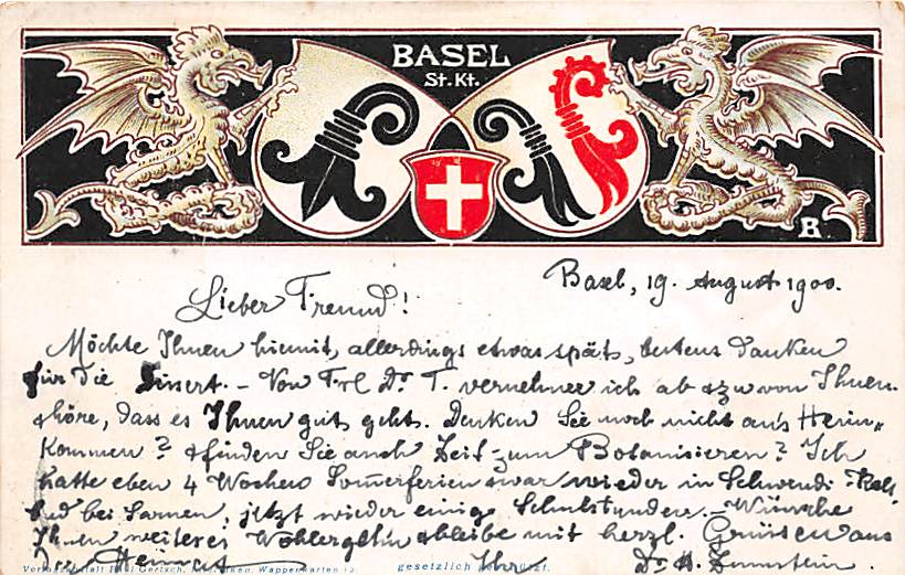 Basel, Basler Wappen, Drachen