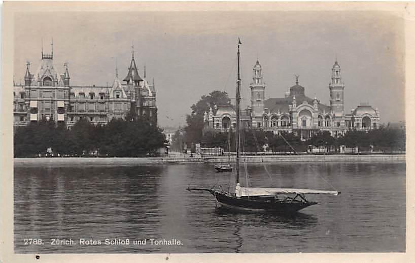 Zürich, Rotes Schloss und Tonhalle