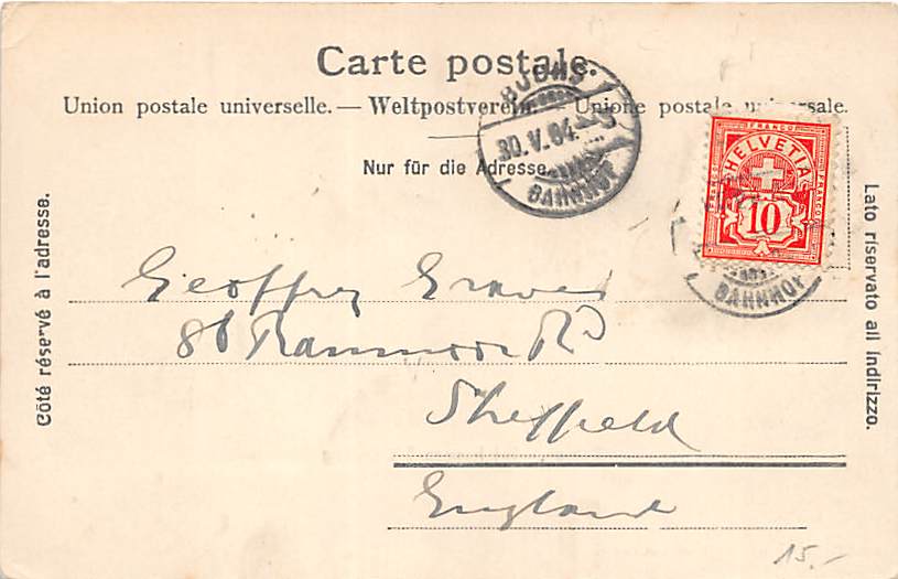 Zürich, Blick vom Mühlesteg