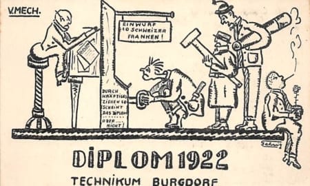 Studentika: Technikum Burgdorf, Diplom 1922