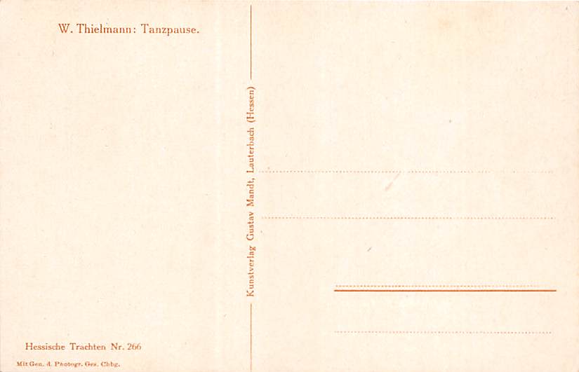 W.Thielmann, Tanzpause