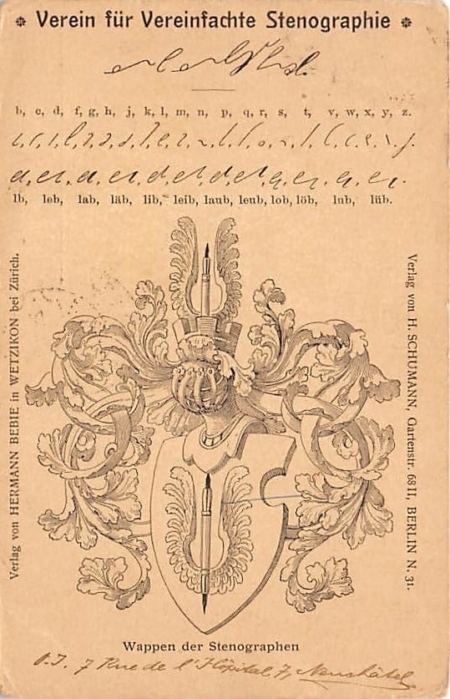 Stenographie, Verein für vereinfachte Stenographie