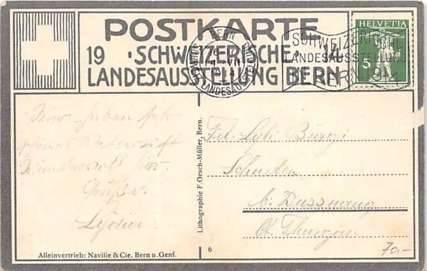 Bern, Landesausstellung 1914, Ansicht gegen Süden