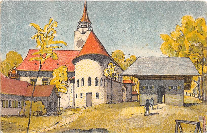 Bern, Landesausstellung 1914, Künstlerpostkarte