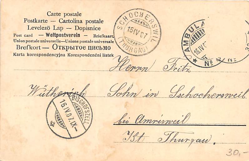 Berner Tracht, Junge mit Trompete