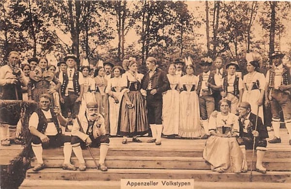 Appenzeller Volkstypen, Trachten