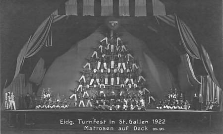 St.Gallen, eidg. Turnfest 1922, Matrosen auf Deck