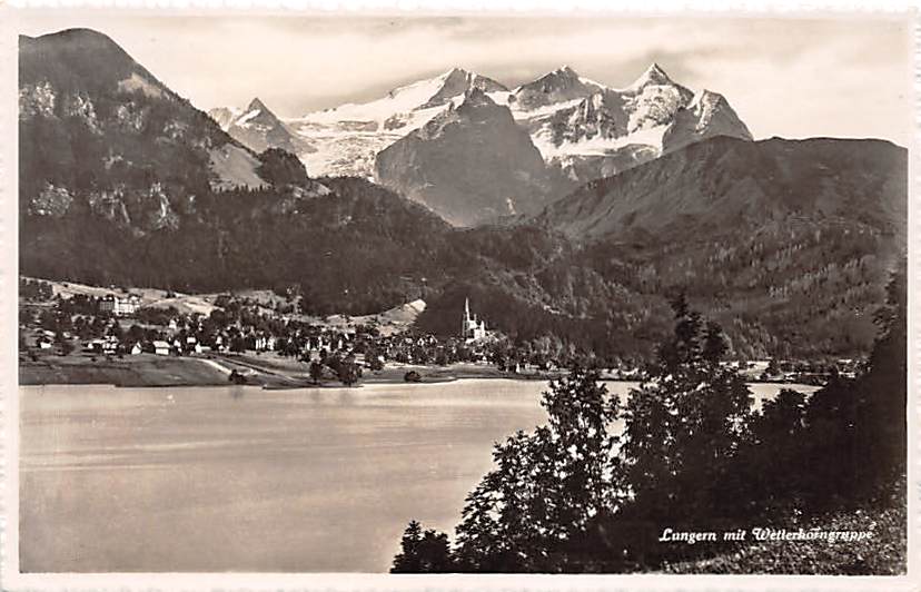 Lungern, mit Wetterhorngruppe