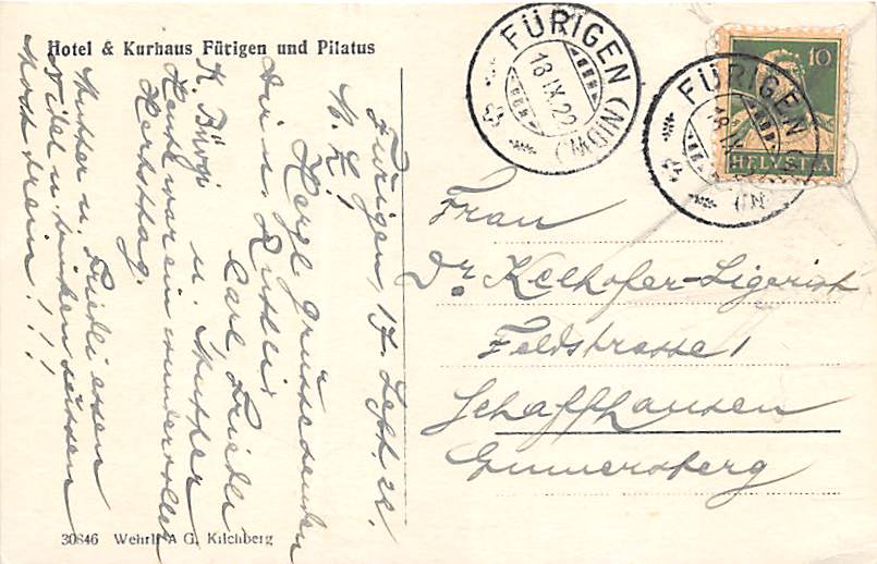 Fürigen, Hotel Fürigen und Pilatus