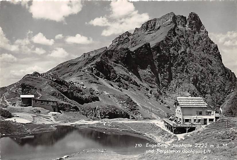 Joch-Hütte, und Bergstation Jochpass Lift