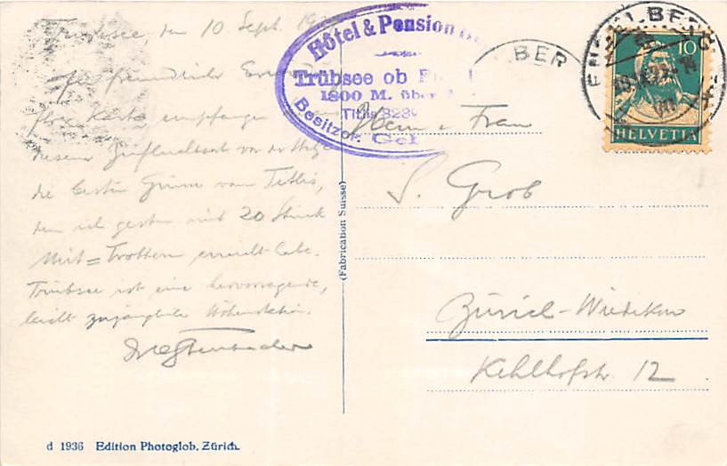 Engelberg, Hotel Trübsee