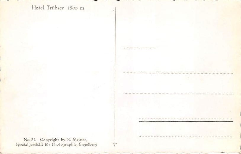 Engelberg, Hotel Trübsee