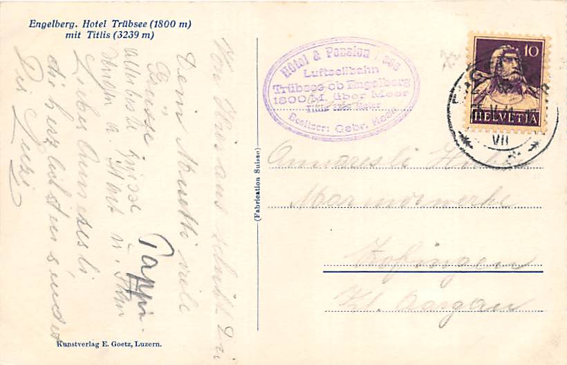 Engelberg, Hotel Trübsee