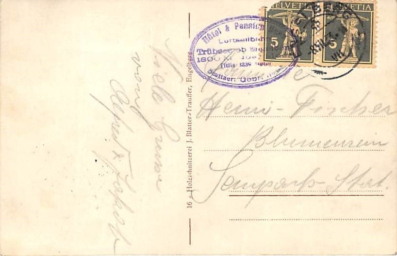 Engelberg, Trübsee Hotel mit Schwebebahn