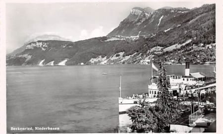 Beckenried, Niederbauen, Dampfschiff