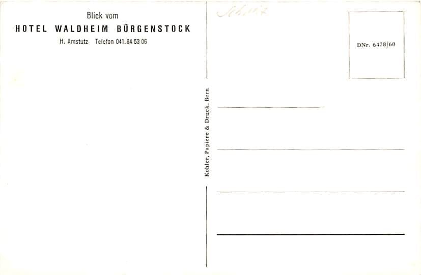 Bürgenstock, Blick vom Hotel Waldheim