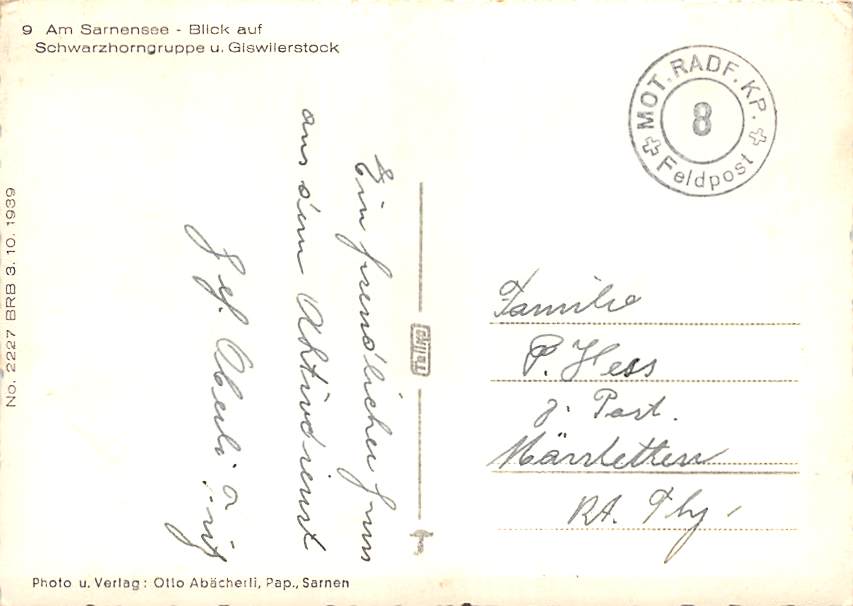 Sarnensee, Schwarzhorngruppe, Giswilerstock