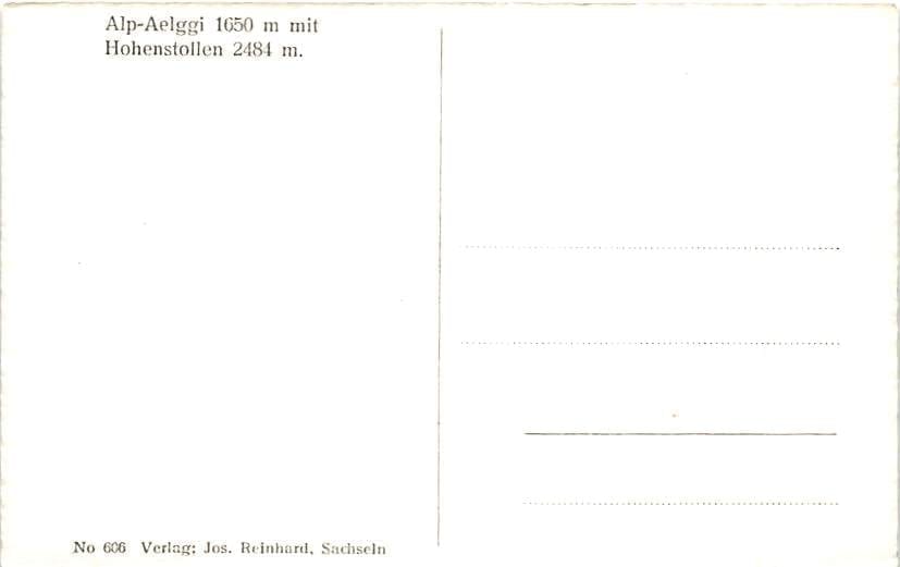 Alp Aelggi, mit Hohenstollen