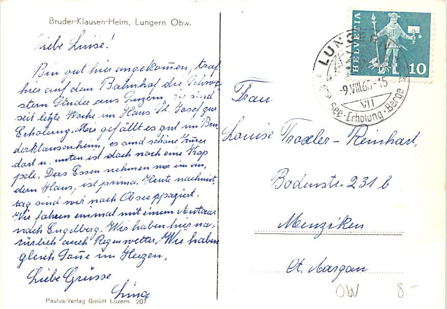 Lungern, Bruder Klausen Heim