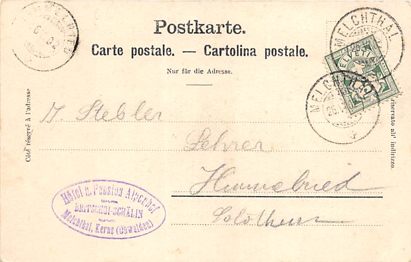 Melchtal, Gruss aus Melchtal