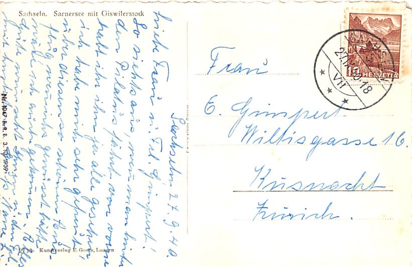 Sachseln, Sarnersee mit Giswilerstock