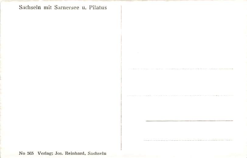 Sachseln, mit Sarnersee und Pilatus