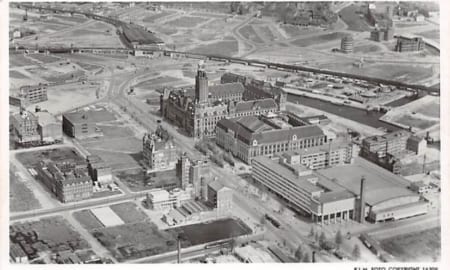 Rotterdam, 1946, Coolsingel met omgeving