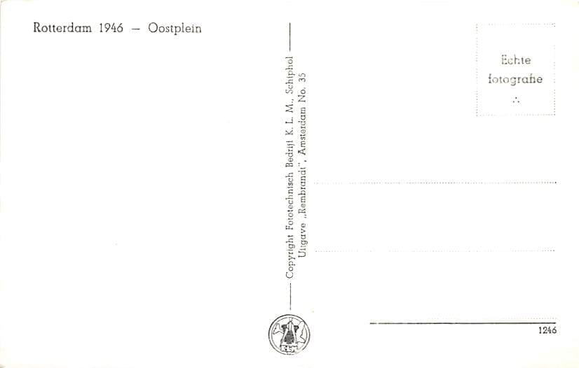 Rotterdam, 1946, Oostplein