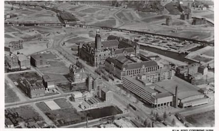 Rotterdam, 1946, Coolsingel met omgeving