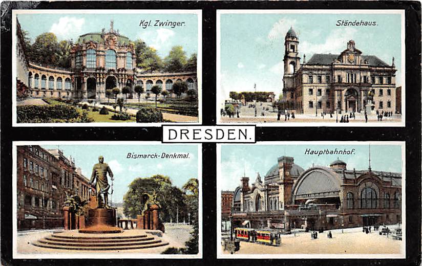 Dresden, Hauptbahnhof, Ständehaus, Kgl. Zwinger