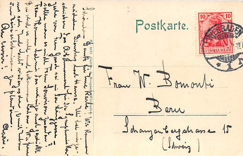 Wiesbaden, Fontaine im Curgarten