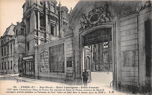 Paris, Rue Pavee, Hotel Lamoignon