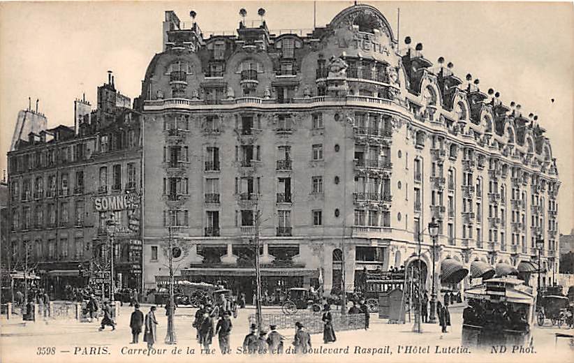Paris, Rue de Sevres, Boulevard Raspail, Hotel Lutetia