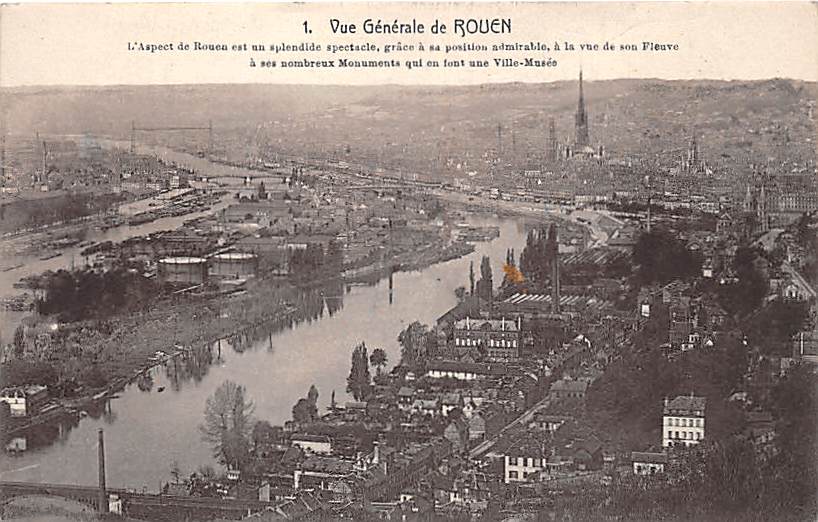 Rouen, vue generale de Rouen