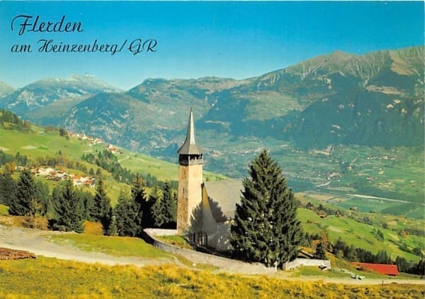 GR - Flerden, Kirche Flerden mit Portein und Sarn