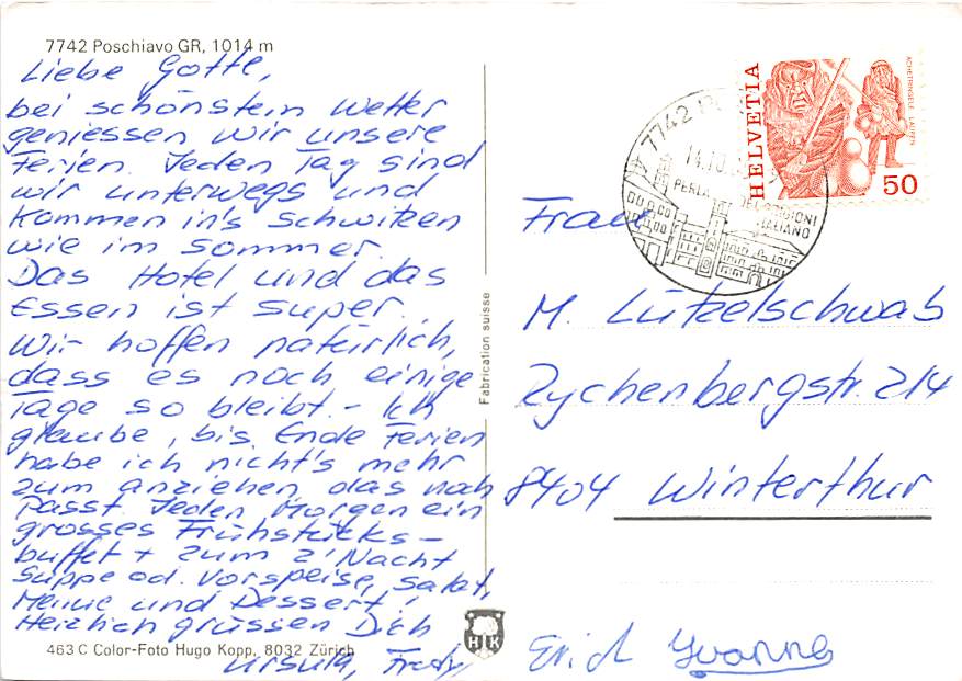 GR - Poschiavo, Le Prese, Lago di Saoseo