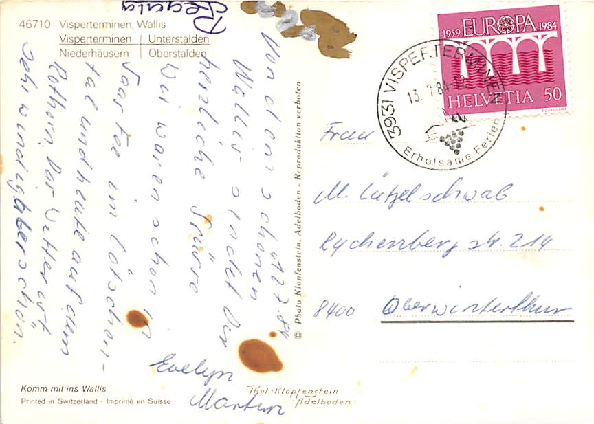 VS - Visperterminen, Unterstalden, Niederhäusern