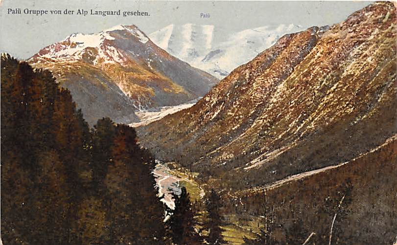 Palü Gruppe von der Alp Languard gesehen