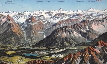 Arosa, Panoramakarte