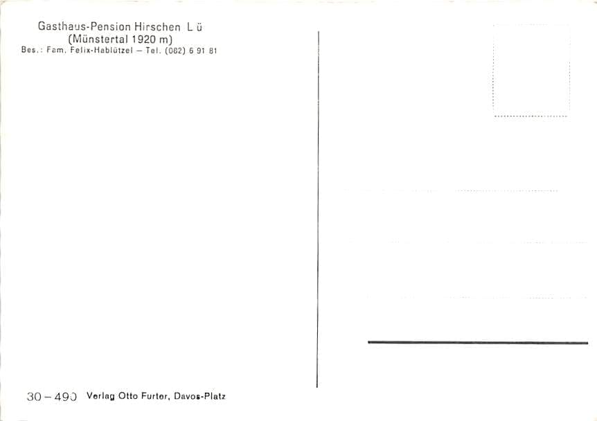 Lü, Gasthaus Pension Hirschen, Münstertal